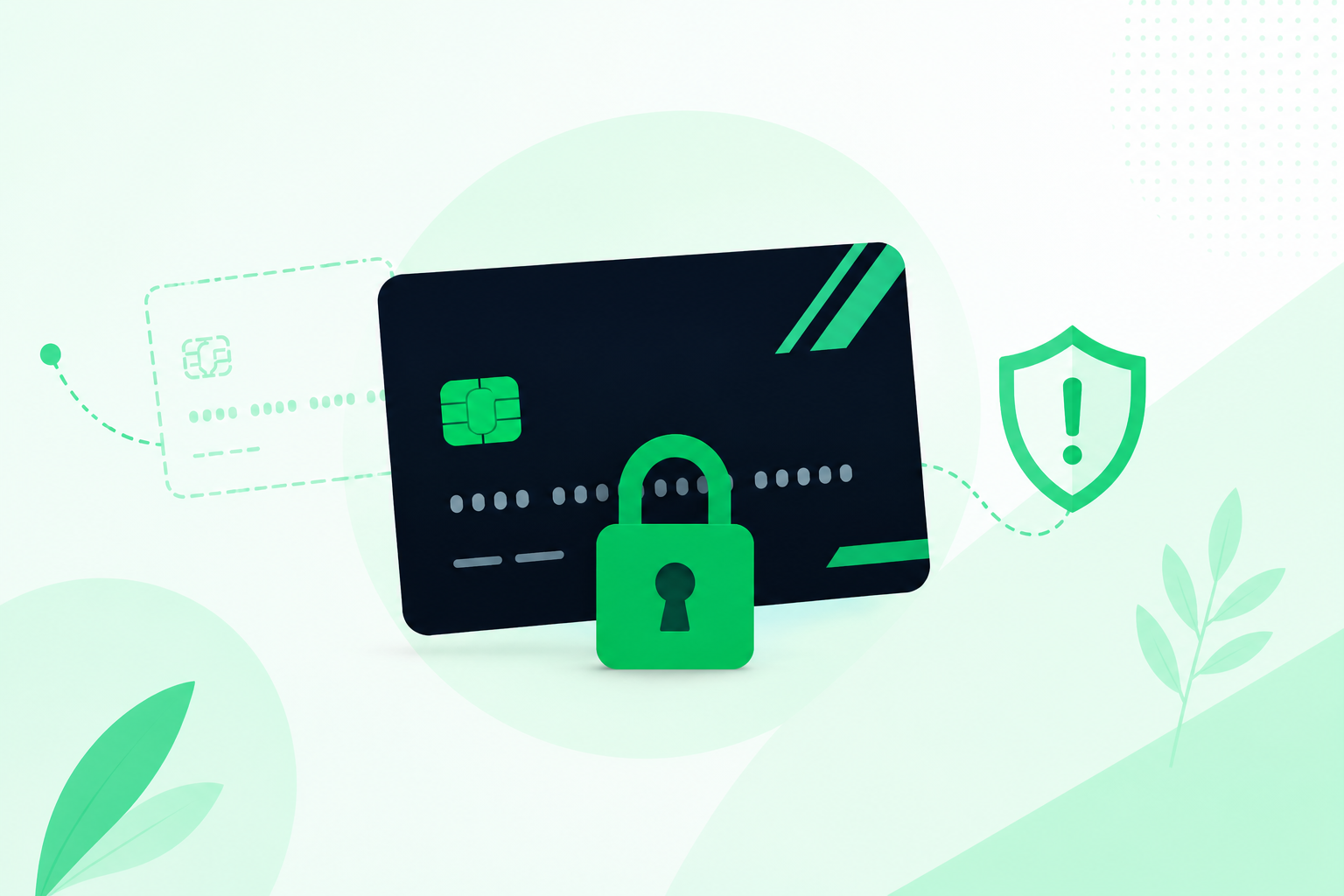 Illustration of a locked Custodia card for lost, stolen, or compromised card security