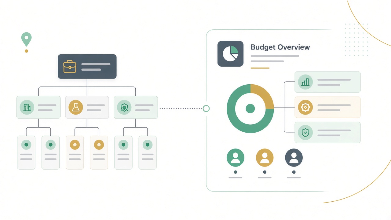 My Budgets is the map. Budget Overview is the close-up.